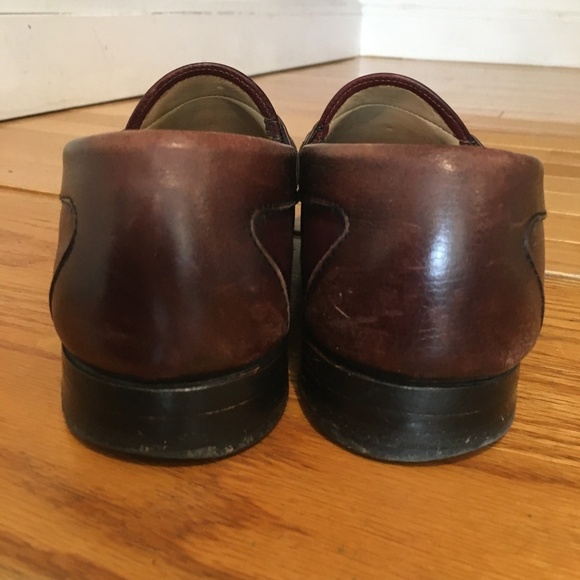 Footjoy Mens Tassel Dress Loafer Size 9 Burgundy - Picture 7 of 8